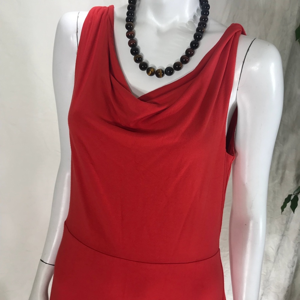 Red Sleeveless Ann Taylor Dress - Picture 2 of 5